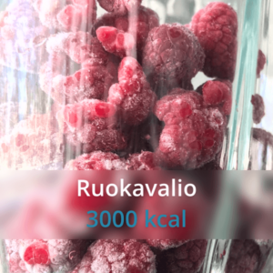 Ruokavalio 3000 kcal