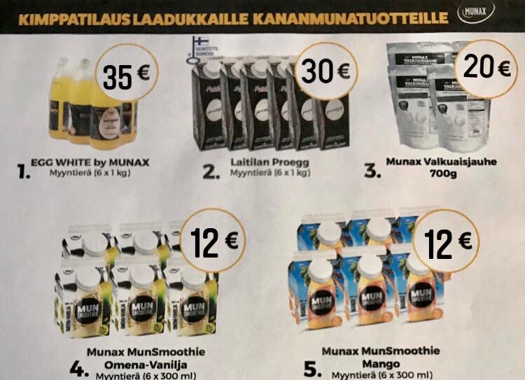 Nyt saatavilla laadukkaat Munax oy:n tuotteet
